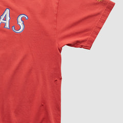 Texas Rangers Majestic 2000s T-shirt - Red - L by Fanatics Real Vintage T-shirts