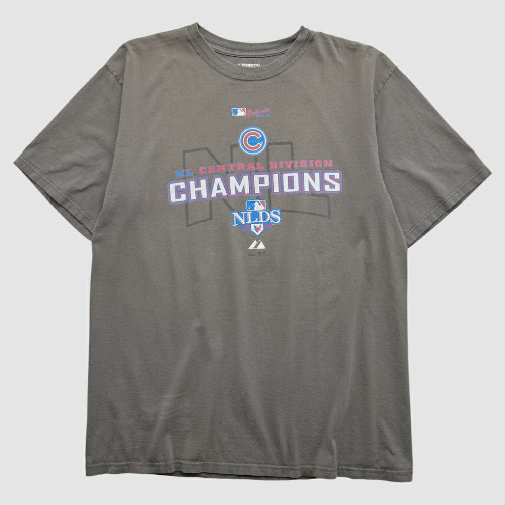 Chicago Cubs Majestic 2008 T-shirt - Charcoal - M by Fanatics Real Vintage T-shirts