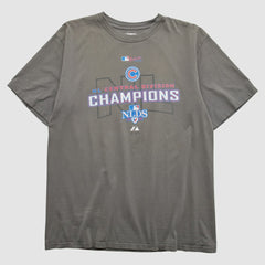 Chicago Cubs Majestic 2008 T-shirt - Charcoal - M by Fanatics Real Vintage T-shirts