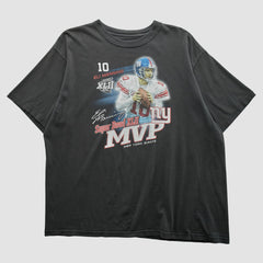 Superbowl XLII MVP Reebok 2008 T-shirt Black Vintage
