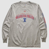 Philadelphia Phillies Majestic 2000s Long Sleeve T-shirt - Heather Gray - S by Fanatics Real Vintage T-shirts