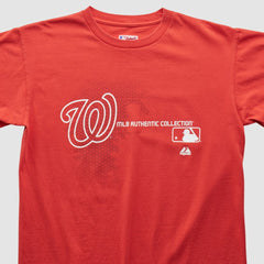 Washington Nationals Majestic 2000s T-shirt - Red - M by Fanatics Real Vintage T-shirts