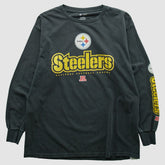 Pittsburgh Steelers NFL 2000s Long Sleeve T-shirt Black Vintage
