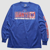 New York Giants NFL 2000s Long Sleeve T-shirt Blue Vintage