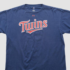 Minnesota Twins Majestic 2000s T-shirt - Navy - 2XL by Fanatics Real Vintage T-shirts