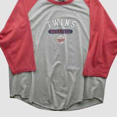 Minnesota Twins Gear For Sports 2000s T-shirt - Heather Gray - S by Fanatics Real Vintage T-shirts