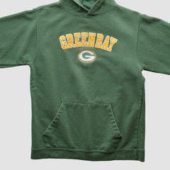 Green Bay Packers Team Edition Apparel 2000s Hooded Pullover Sweatshirt Green Vintage