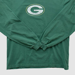 Green Bay Packers Reebok 2000s Long Sleeve T-shirt Green Vintage