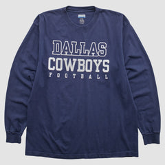 Dallas Cowboys Reebok 2000s Long Sleeve T-shirt Navy Vintage