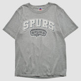 San Antonio Spurs Majestic 2000s T-shirt Heather Gray Vintage