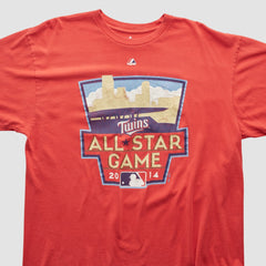 Minnesota Twins Majestic 2014 T-shirt - Red - XL by Fanatics Real Vintage T-shirts