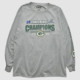 Green Bay Packers NFL 2010 Long Sleeve T-shirt Heather Gray Vintage