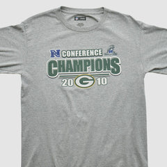 Green Bay Packers NFL 2010 Long Sleeve T-shirt Heather Gray Vintage