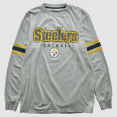Pittsburgh Steelers NFL 2000s Long Sleeve T-shirt Heather Gray Vintage