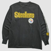 Pittsburgh Steelers 2000s Long Sleeve T-shirt Black Vintage