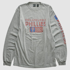 Philadelphia Phillies Gear For Sports 2000s Long Sleeve T-shirt - Heather Gray - S by Fanatics Real Vintage T-shirts
