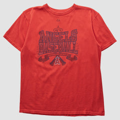Los Angeles Angels Majestic 2000s T-shirt - Red - M by Fanatics Real Vintage T-shirts