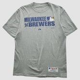 Milwaukee Brewers 2008 T-shirt - Heather Gray - M by Fanatics Real Vintage T-shirts