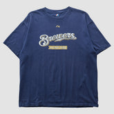 Milwaukee Brewers Majestic 2010 T-shirt - Navy - XL by Fanatics Real Vintage T-shirts