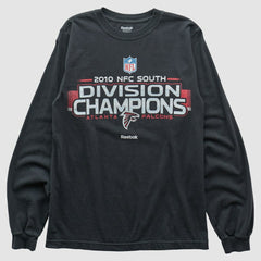 Atlanta Falcons Reebok 2010 Long Sleeve T-shirt Black Vintage