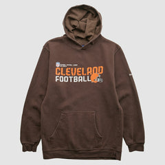 Cleveland Browns Reebok 2000s Hooded Pullover Sweatshirt Brown Vintage