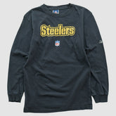 Pittsburgh Steelers Reebok 2000s Long Sleeve T-shirt Black Vintage