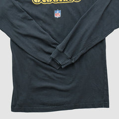 Pittsburgh Steelers Reebok 2000s Long Sleeve T-shirt Black Vintage