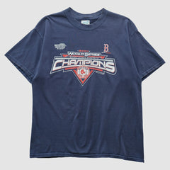 Boston Red Sox M&O Knits 2004 T-shirt - Navy - S by Fanatics Real Vintage T-shirts