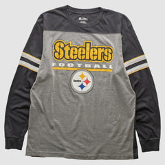 Pittsburgh Steelers NFL 2010s Long Sleeve T-shirt Heather Gray Vintage