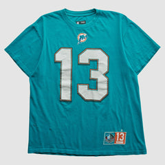 Miami Dolphins Team Edition Apparel 2000s T-shirt Teal Vintage