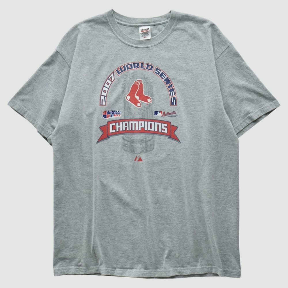 Boston Red Sox Anvil 2007 T-shirt - Heather Gray - M by Fanatics Real Vintage T-shirts