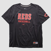 Cincinnati Reds Nike 2010s T-shirt - Black - M by Fanatics Real Vintage T-shirts