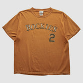 Colorado Rockies Lee Apparel 2000s T-shirt - Orange - M by Fanatics Real Vintage T-shirts