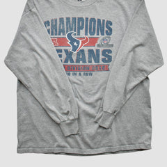 Houston Texans Team Edition Apparel 2012 Long Sleeve T-shirt Heather Gray Vintage