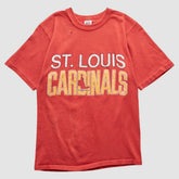 St. Louis Cardinals Logo 7 90s T-shirt - Red - S by Fanatics Real Vintage T-shirts