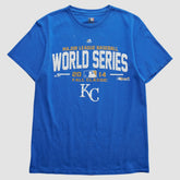 Kansas City Royals Majestic 2014 T-shirt - Blue - S by Fanatics Real Vintage T-shirts