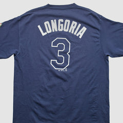 Tampa Bay Rays Majestic 2008 T-shirt - Navy - L by Fanatics Real Vintage T-shirts