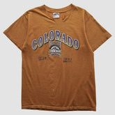 Colorado Rockies Trench 1993 T-shirt - Brown - S by Fanatics Real Vintage T-shirts