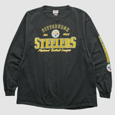 Pittsburgh Steelers NFL 2000s Long Sleeve T-shirt Black Vintage