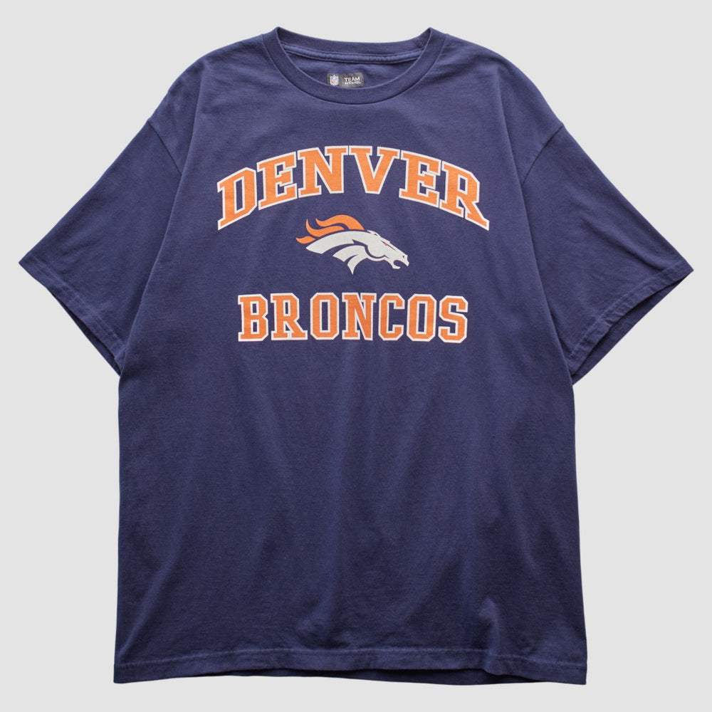 Denver Broncos Team Edition Apparel 2000s T-shirt Navy Vintage