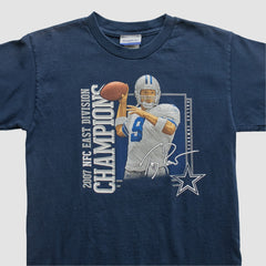 Dallas Cowboys Reebok 2007 T-shirt Navy Yth L Real Vintage