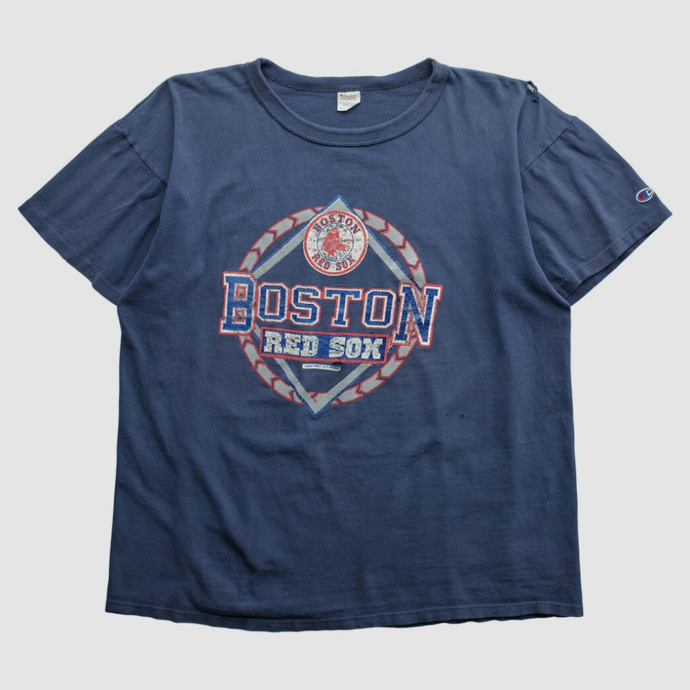 Boston Red Sox Champion 90s T-shirt - Navy - L by Fanatics Real Vintage T-shirts