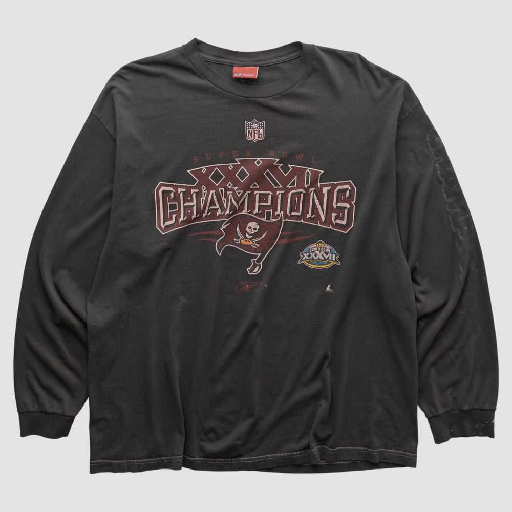 Tampa Bay Buccaneers Reebok 2003 Long Sleeve T-shirt Black Vintage