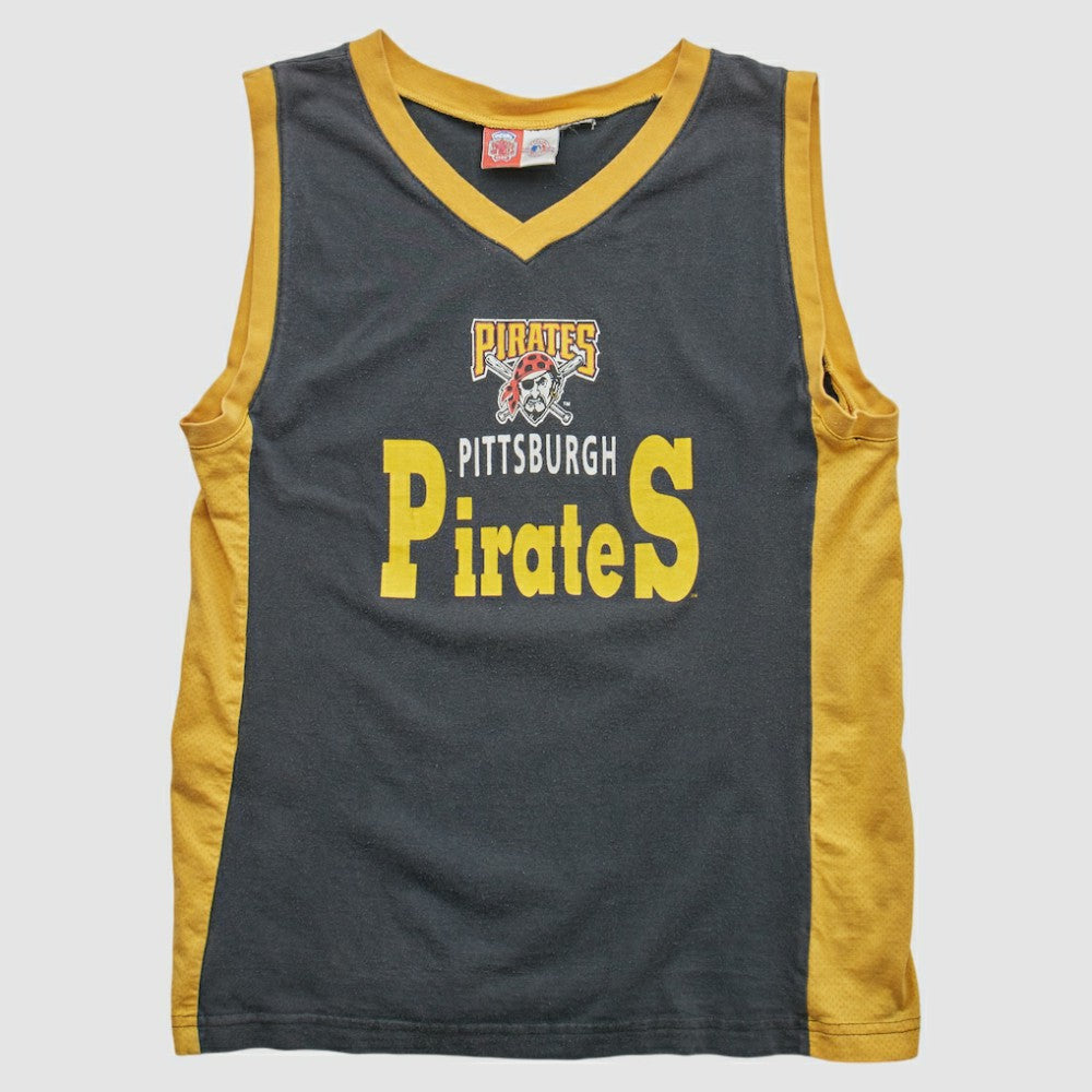 Pittsburgh Pirates Professional Sports Club 2000s Tank - Black - XXS by Fanatics Real Vintage Tanks