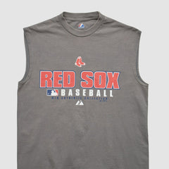 Boston Red Sox Majestic 2000s Tank - Gray - XS by Fanatics Real Vintage Tanks