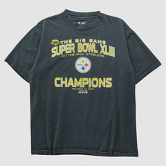 Pittsburgh Steelers NFL 2009 T-shirt Charcoal Vintage
