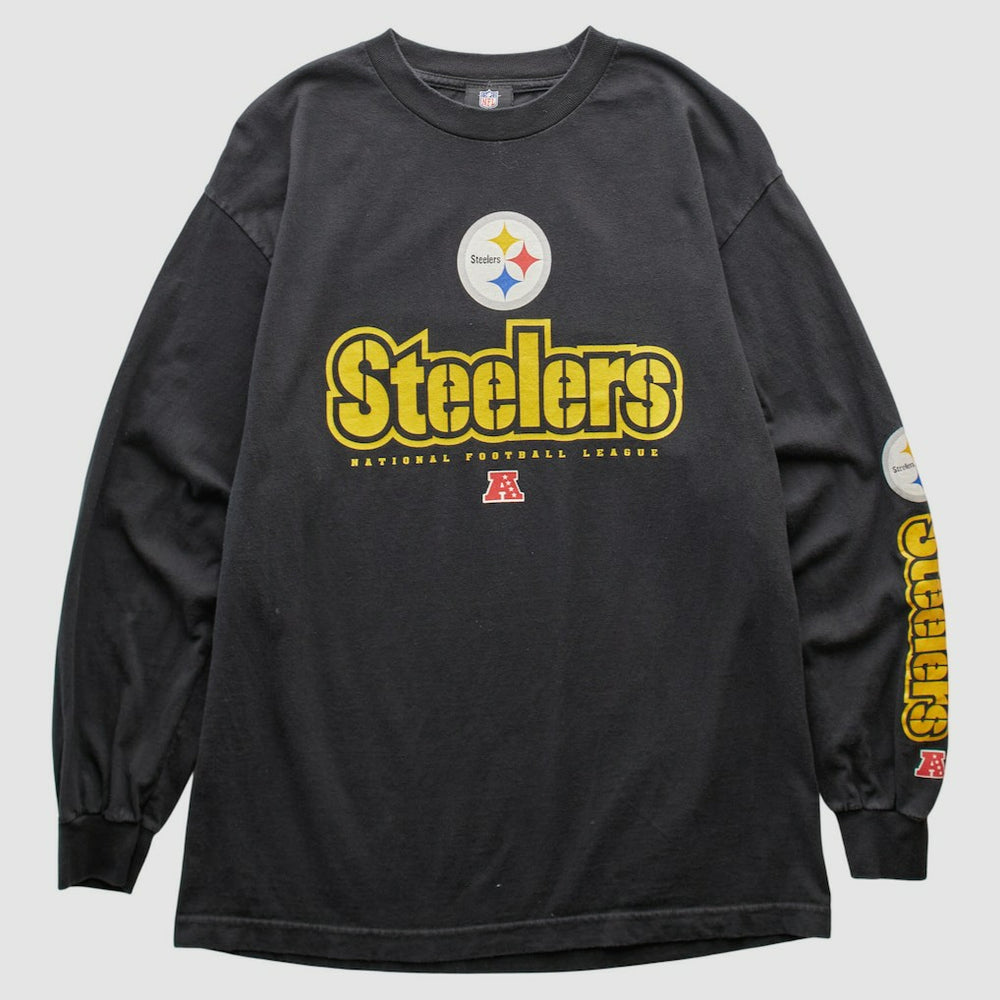 Pittsburgh Steelers NFL 2010s Long Sleeve T-shirt Black Vintage