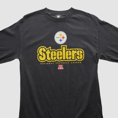 Pittsburgh Steelers NFL 2010s Long Sleeve T-shirt Black Vintage