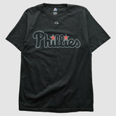 Philadelphia Phillies Majestic 2000s T-shirt - Black - S by Fanatics Real Vintage T-shirts