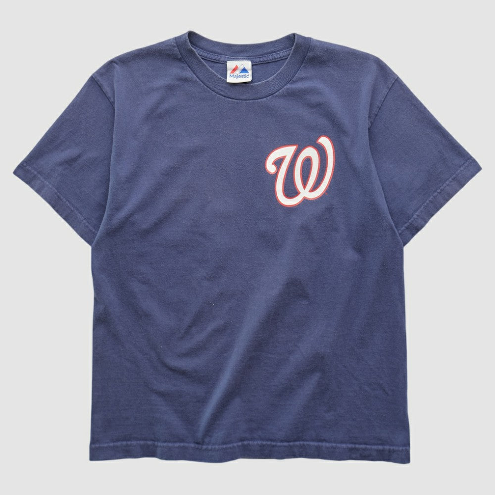 Washington Nationals Majestic 2010s T-shirt - Navy - XS by Fanatics Real Vintage T-shirts